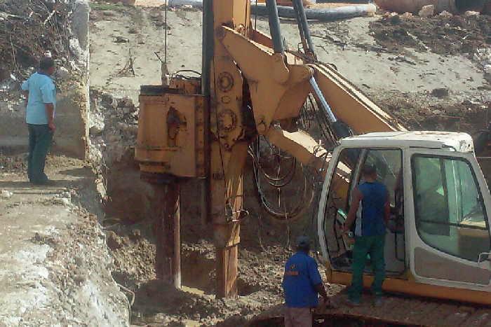 Trabajos en la derivadora El Patio