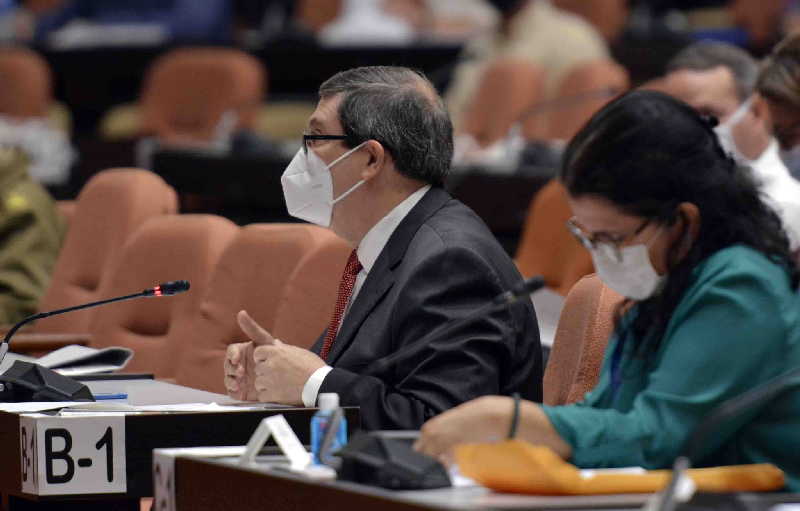 bruno rodriguez en la asamblea nacional de este 26 de octubre de 2020 foto asamblea nacional